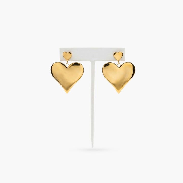 The Queen of Hearts Gold Earrings