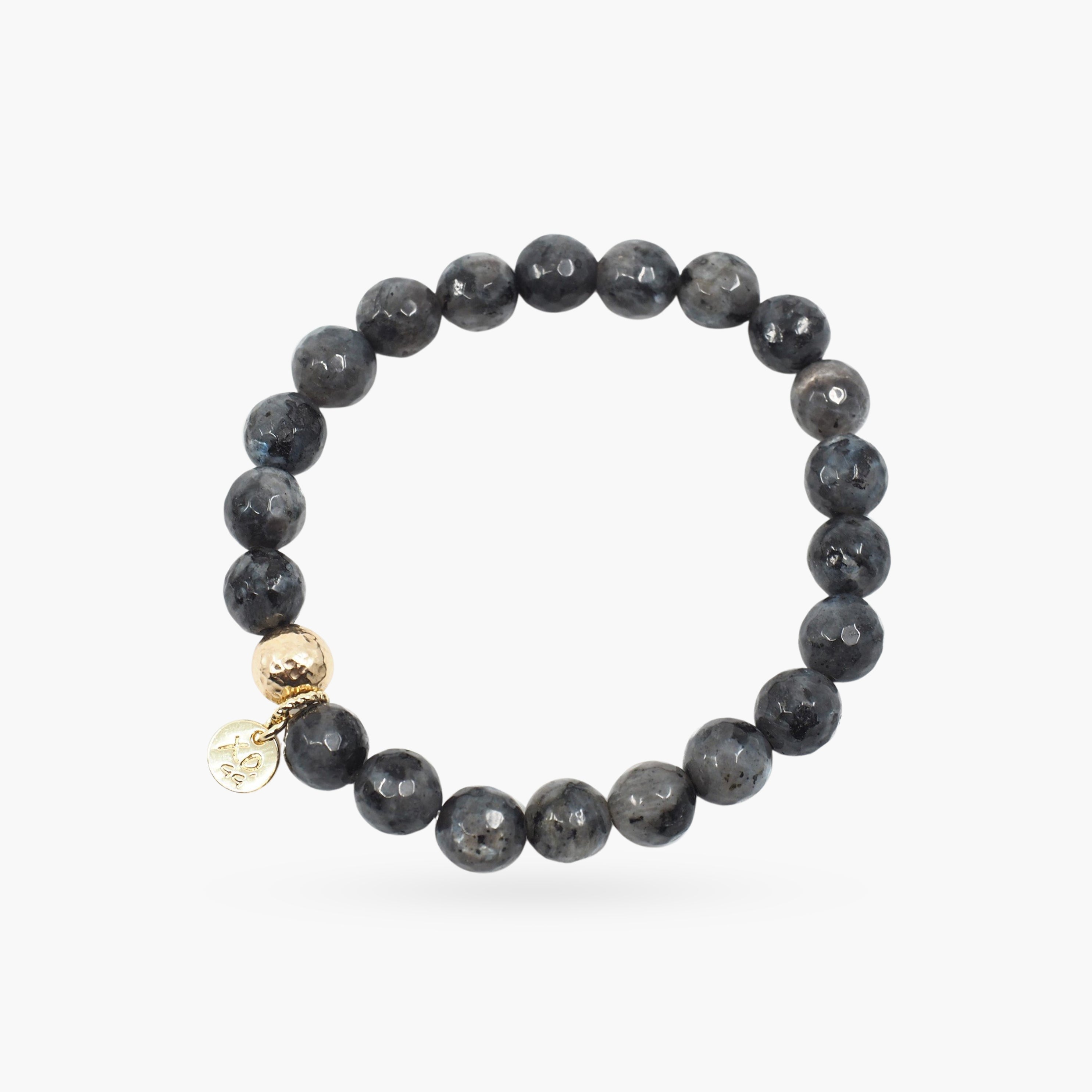 The Luna Bracelet in Black Labradorite