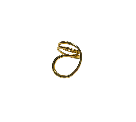 Abstract Gold Ring