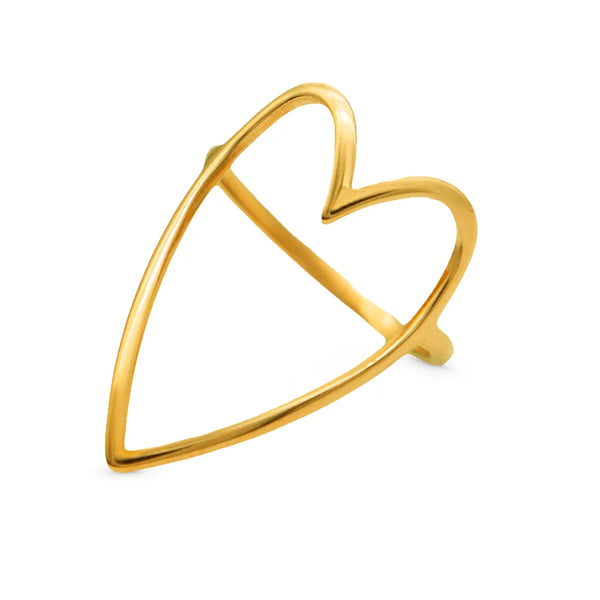 The Silhouette Heart Ring