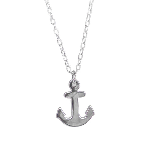 The High Tides Silver Anchor Necklace