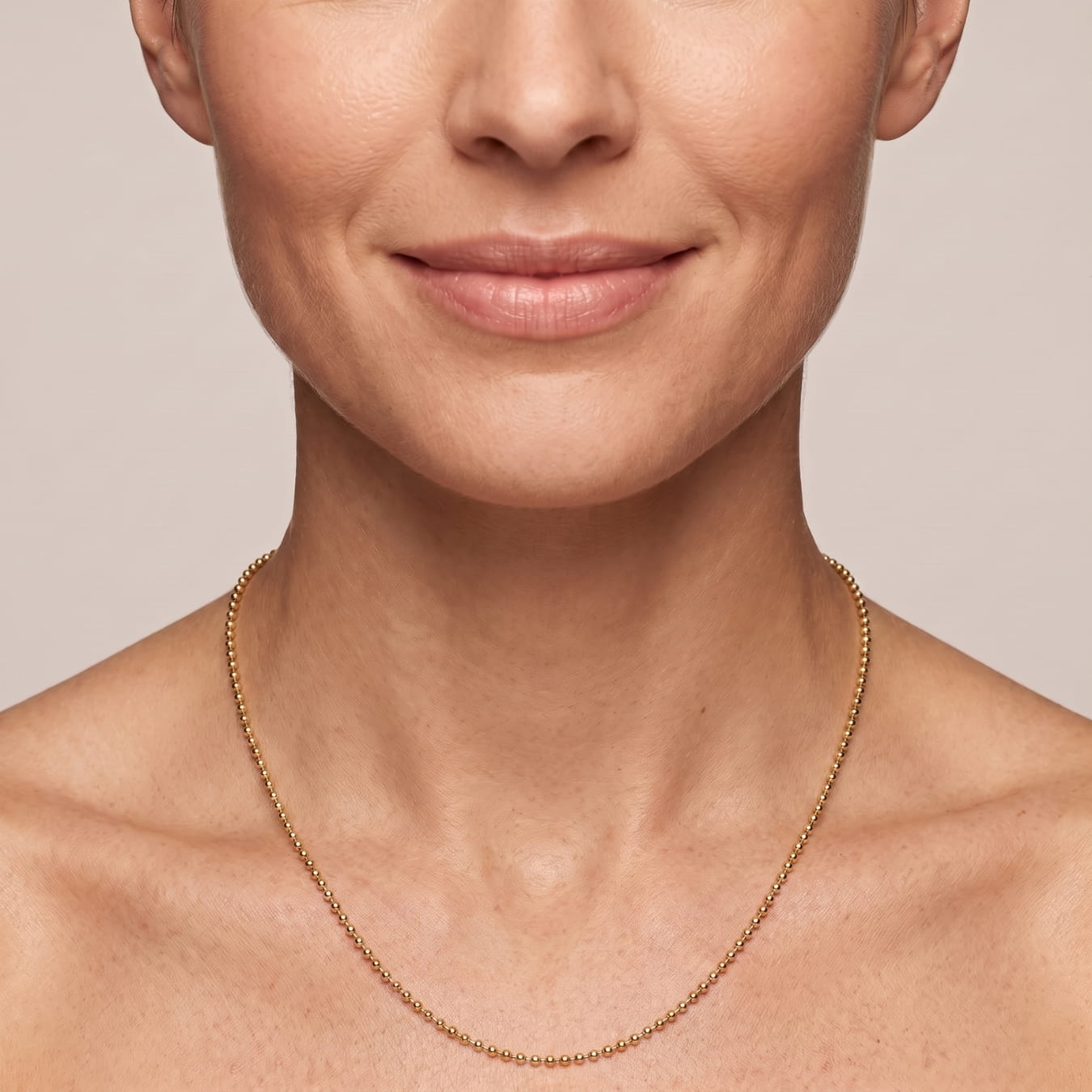 Ball Chain Necklace with Fish Charm