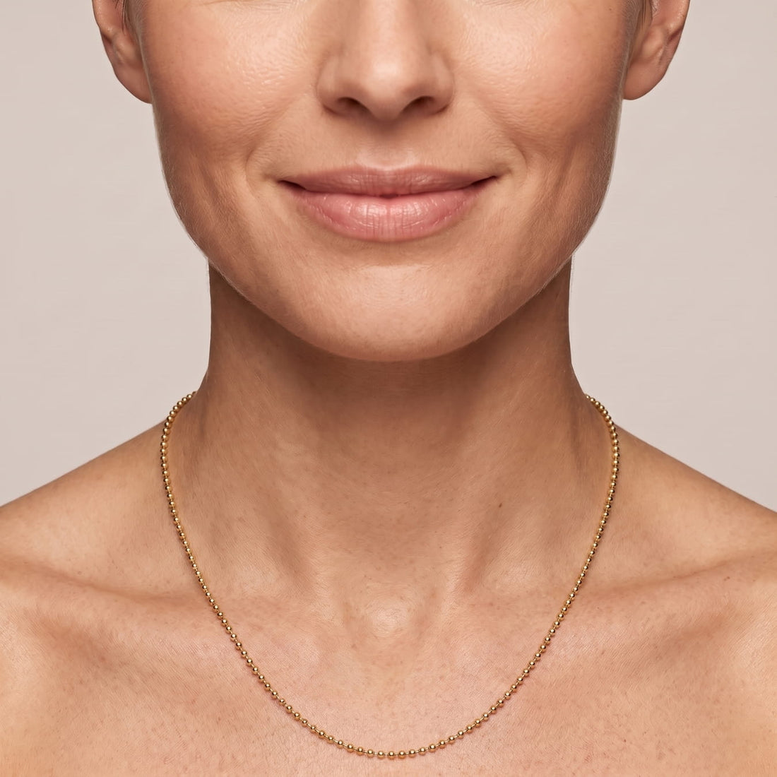 Ball Chain Necklace with Fish Charm