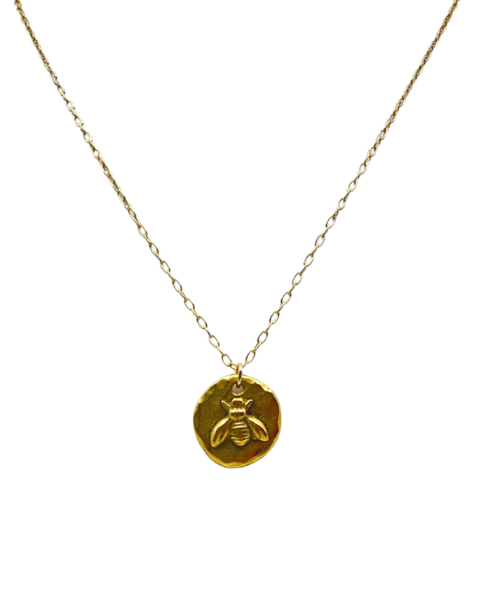 Bee Strong Gold Necklace