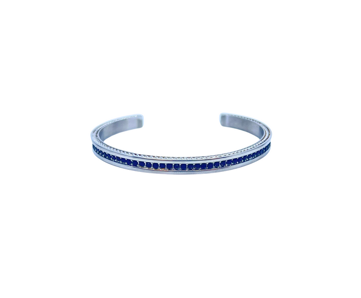 Black Rhinestone Channel Cuff