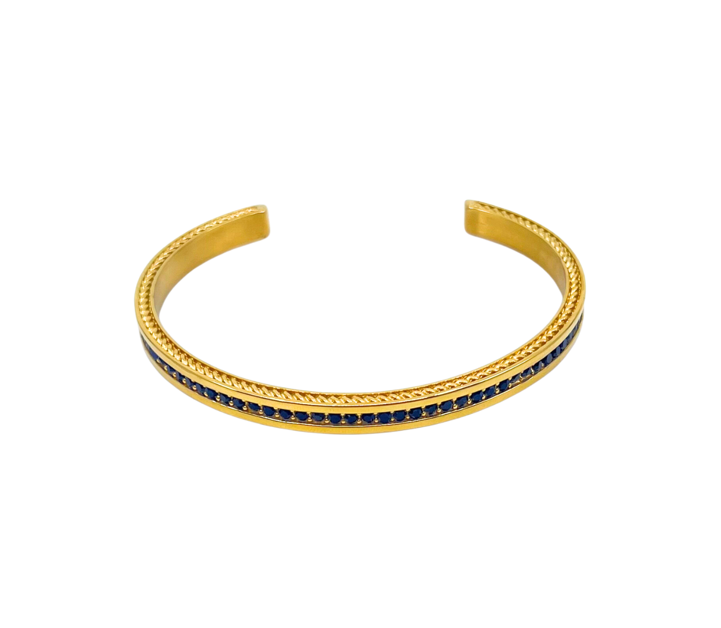 Black Rhinestone Channel Cuff