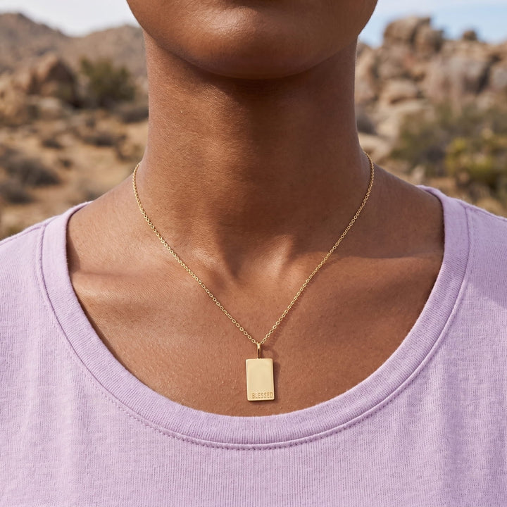 Blessed Tag Necklace