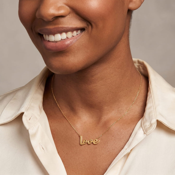 Brand Love Horizontal Necklace