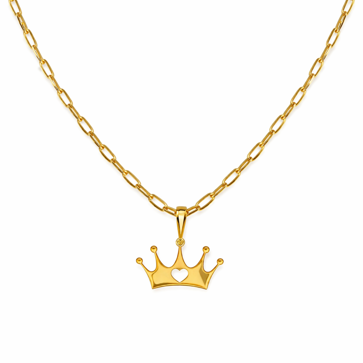 Crown of Love Gold Necklace