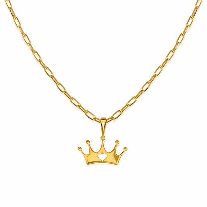 Crown of Love Gold Necklace