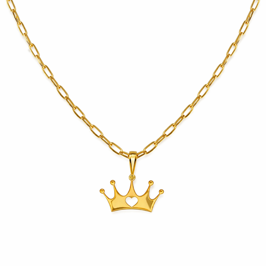 Crown of Love Gold Necklace