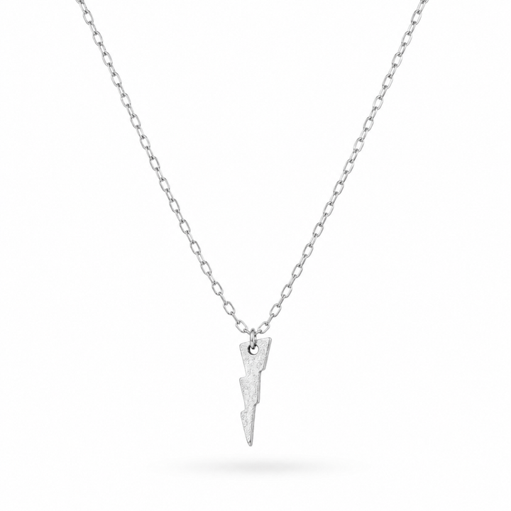 The Hammered Lightening Bolt Necklace