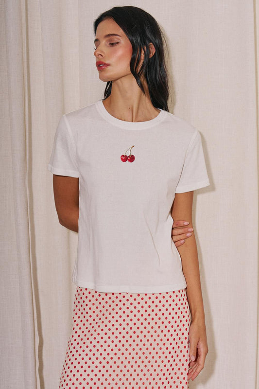 Cherry Knit T-Shirt