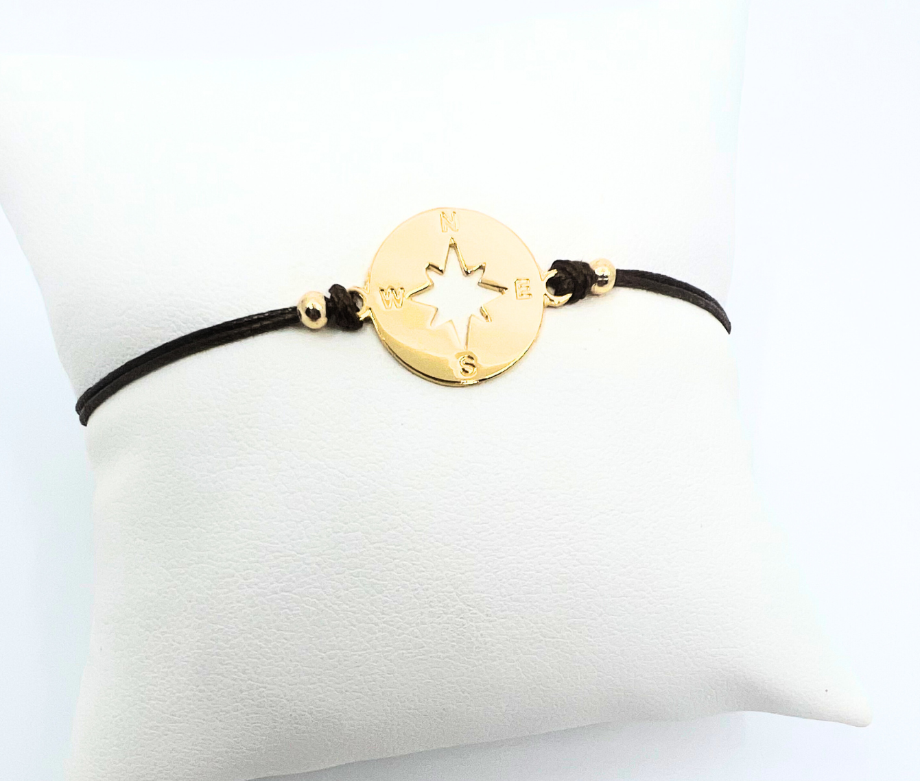 Savannah Cord Bracelet with Compass
