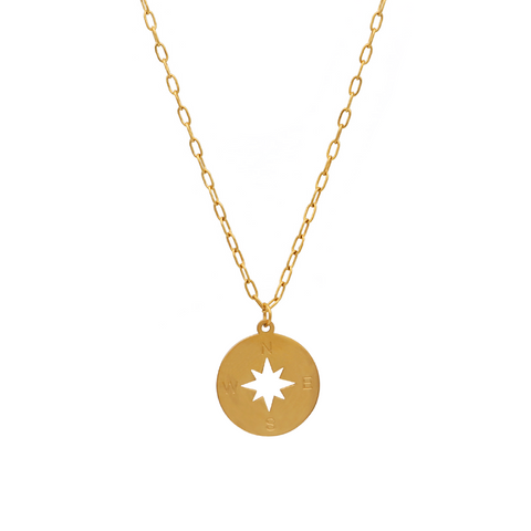 The Gold Compass Necklace