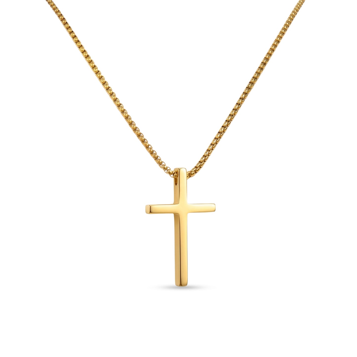 The Cross with Long Chain Necklace
