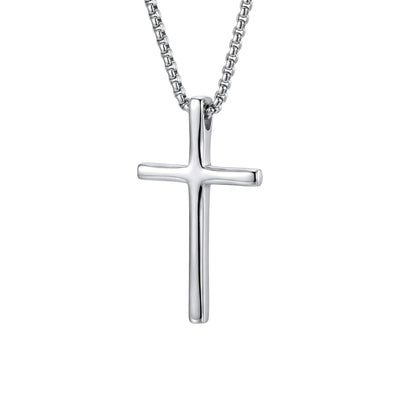 The Cross with Long Chain Necklace