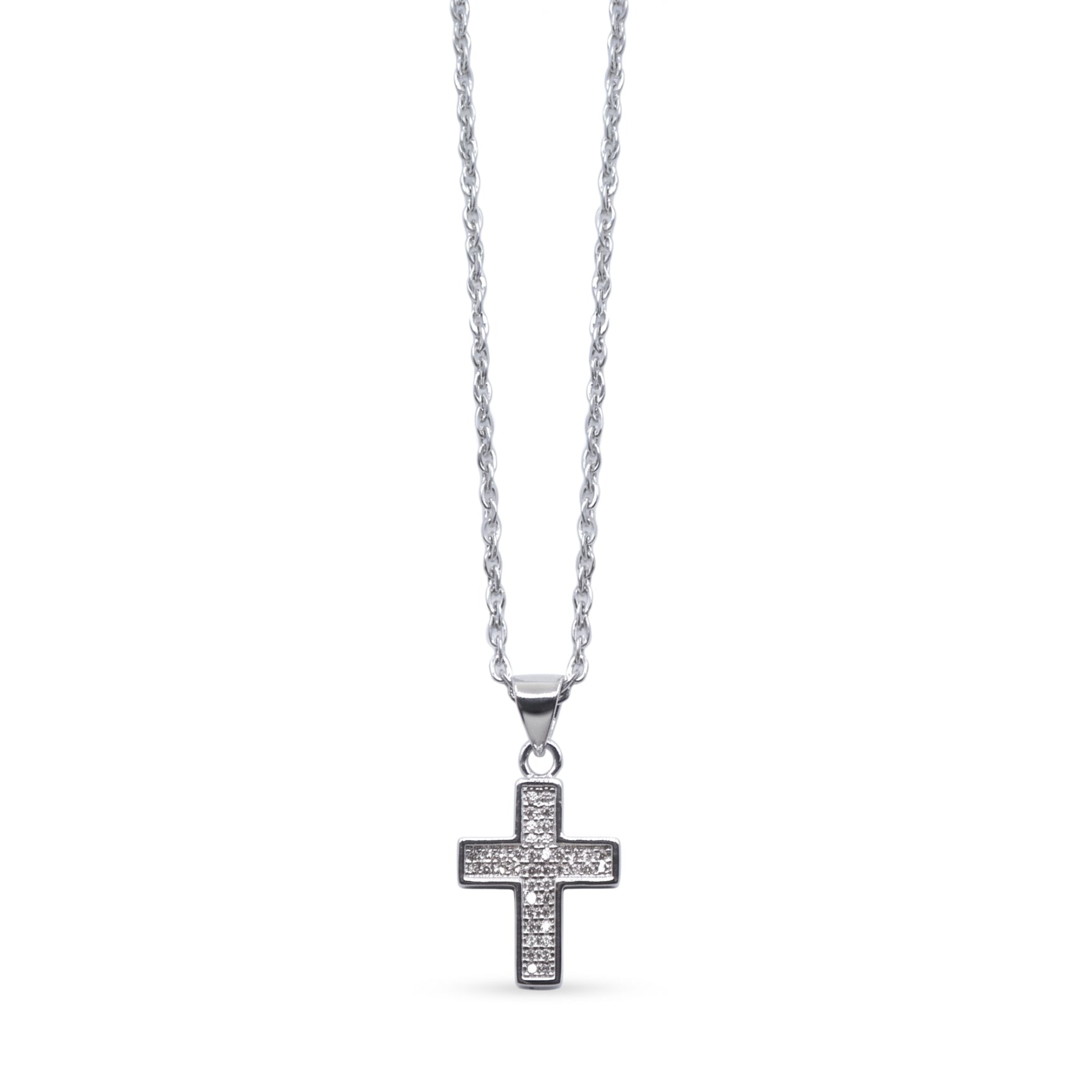 Crystal Ice Cross Necklace