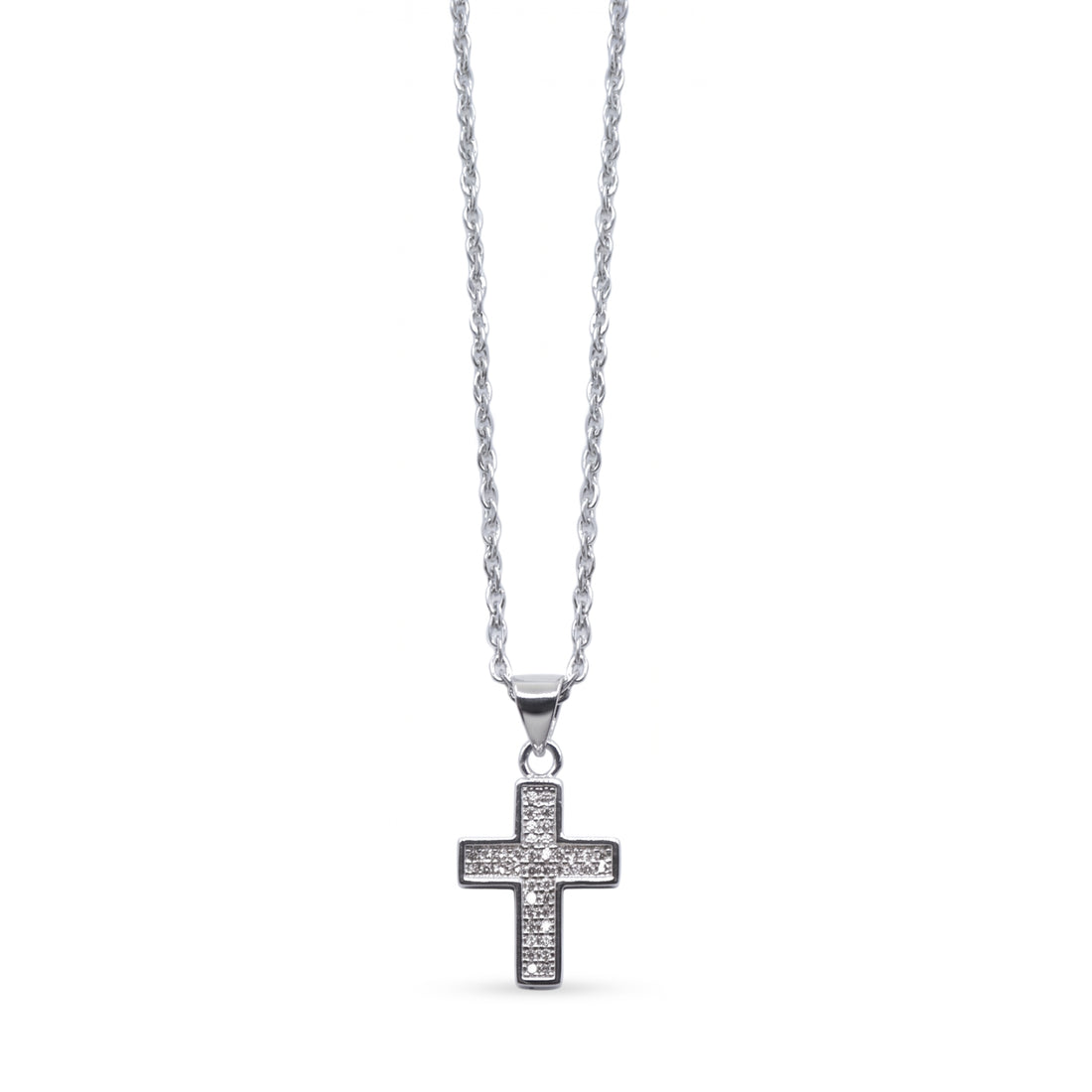 Crystal Ice Cross Necklace