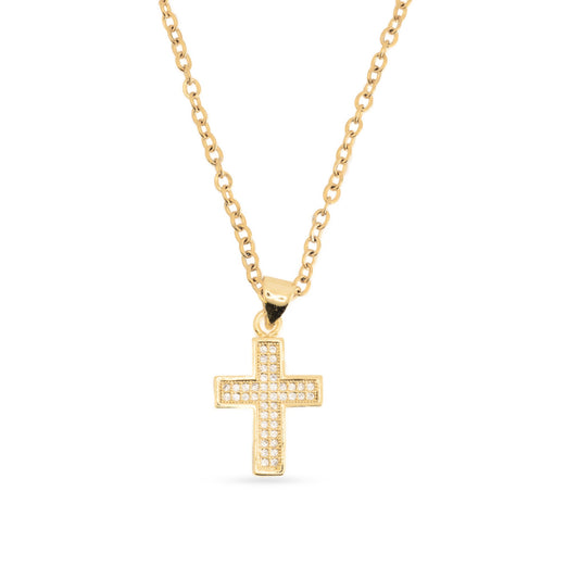 Crystal Ice Cross Necklace