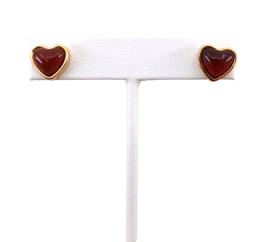 The Sweet Red Heart Earrings
