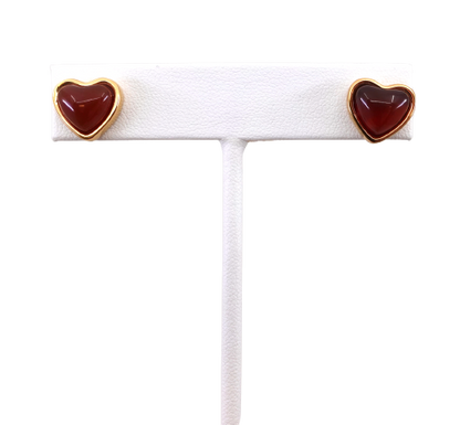 The Sweet Red Heart Earrings