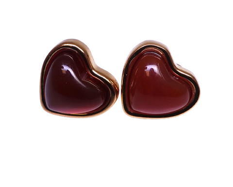 The Sweet Red Heart Earrings