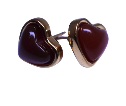 The Sweet Red Heart Earrings