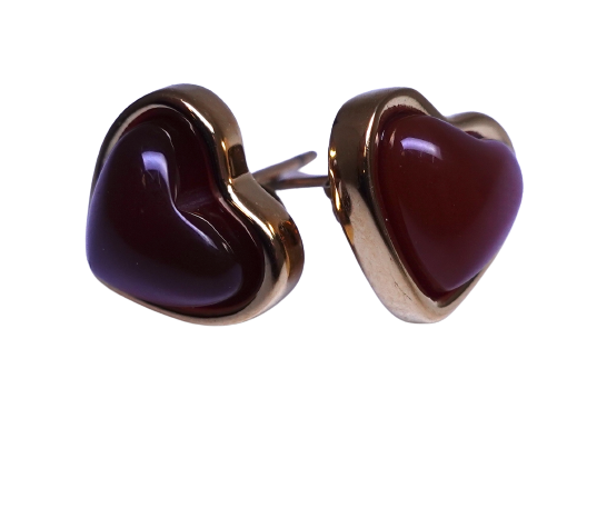 The Sweet Red Heart Earrings