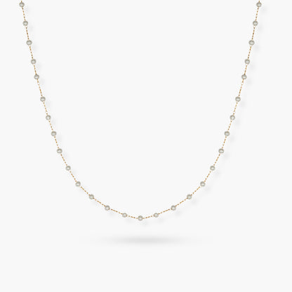 Dainty Pearl Short GG Necklace