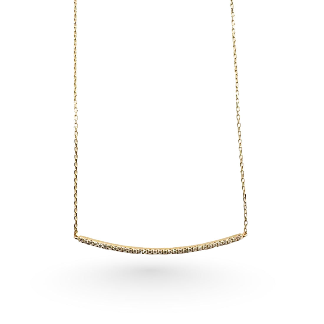 14K Diamond Smile in Gold Necklace