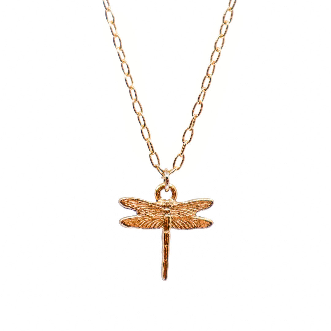 Dragonfly Gold Necklace