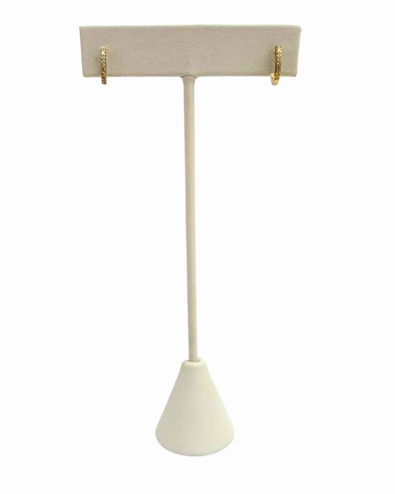 The Mini Studded Gold Hoops