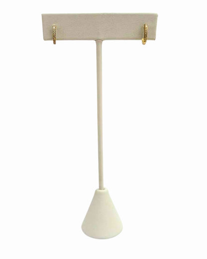 The Mini Studded Gold Hoops