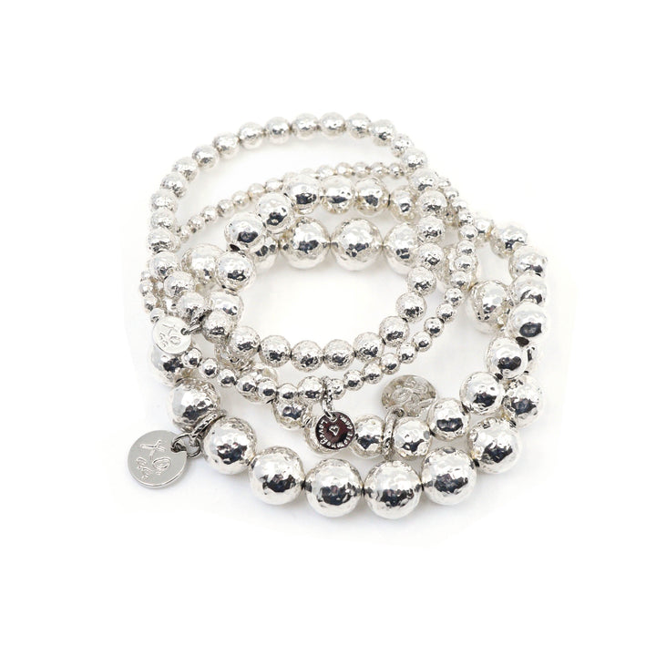 Eternity Bracelet in Hammered