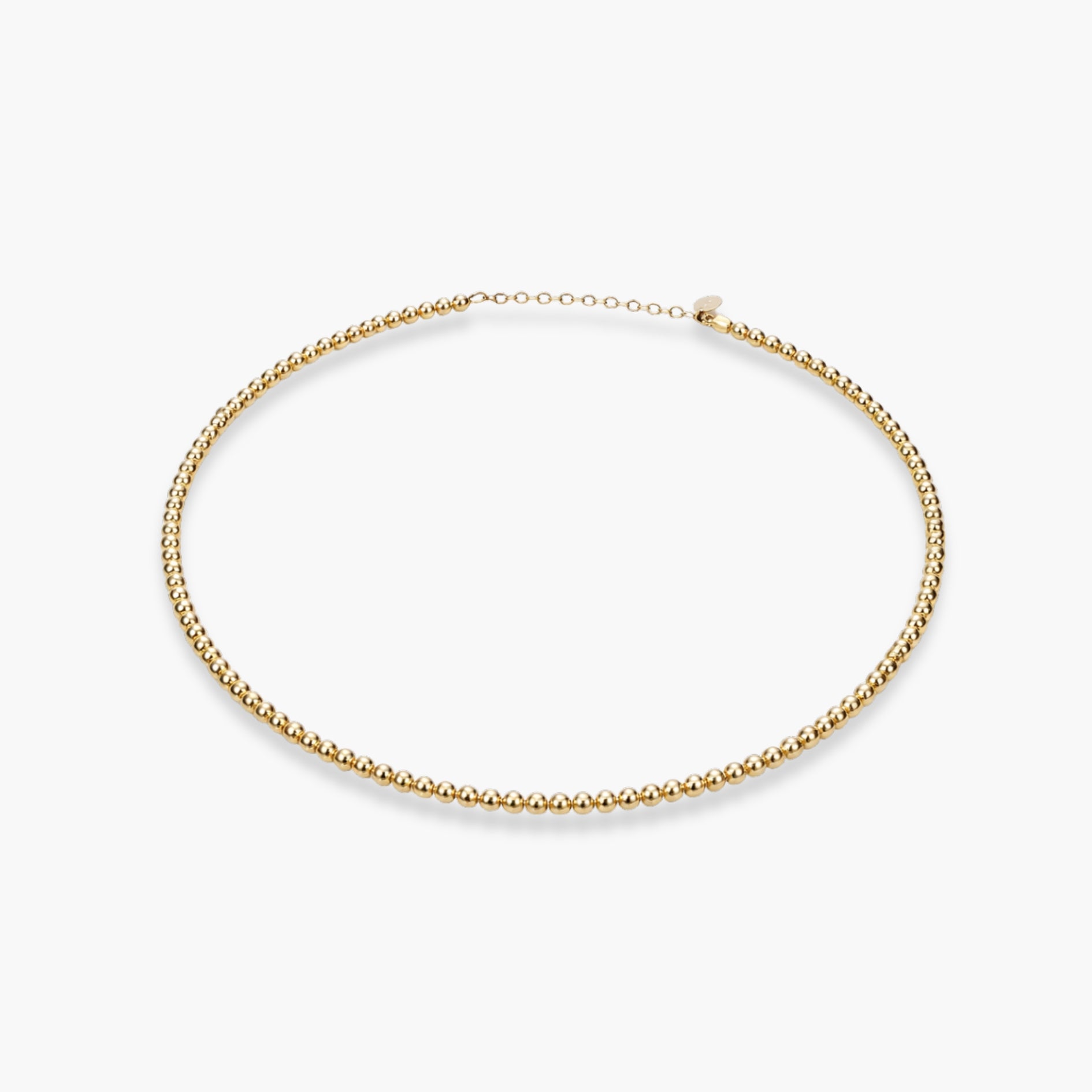 Eternity Smooth Necklace in Gold