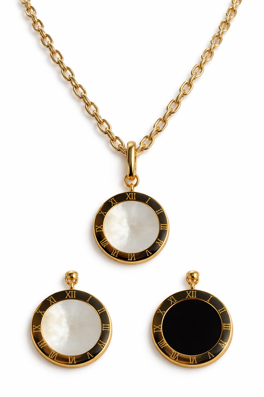The Roman Numeral Pendant Necklace