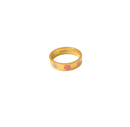 Pink and Red Gold Ring
