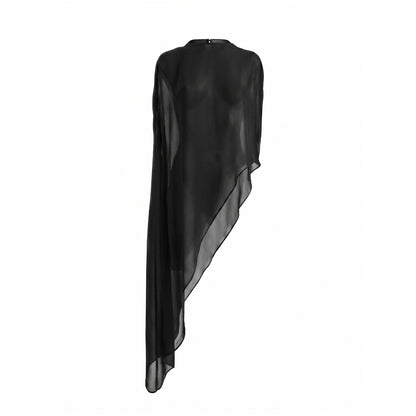 Oversized Asymmetrical Cape Top