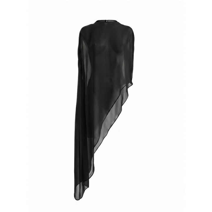Oversized Asymmetrical Cape Top