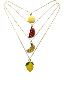 Fruits Gold Necklaces