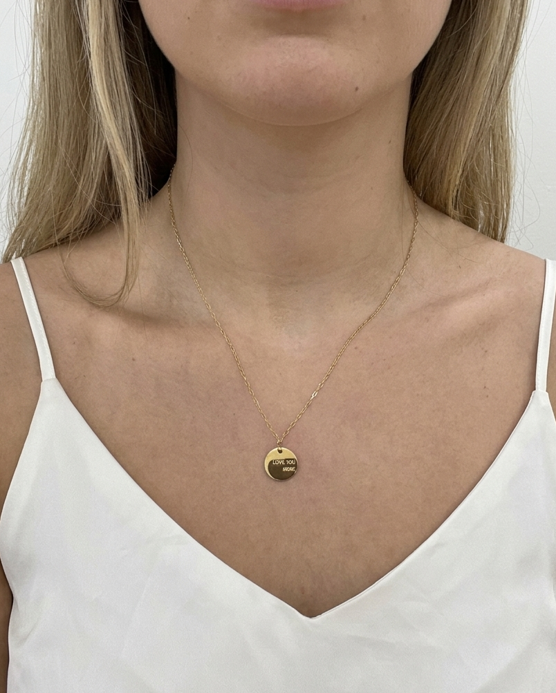Love You More Coin Necklace