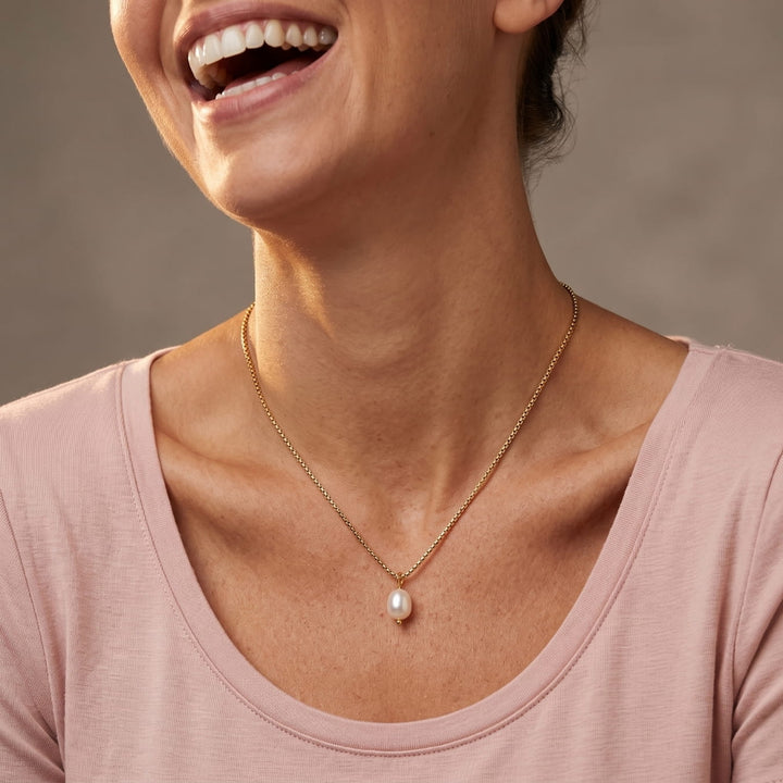 Getting Fresh Pearl Gold Necklace