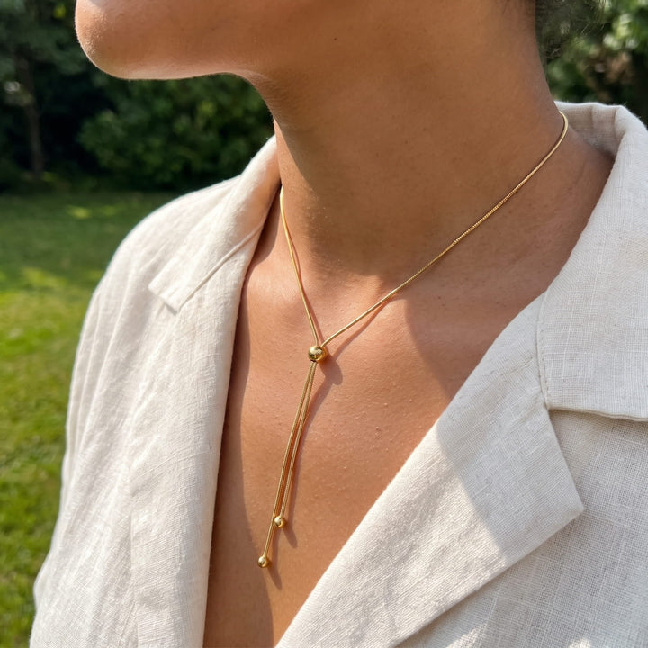 Gold Droplet Necklace