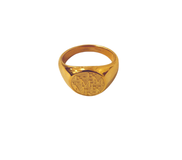 LYM Gold Coin Ring