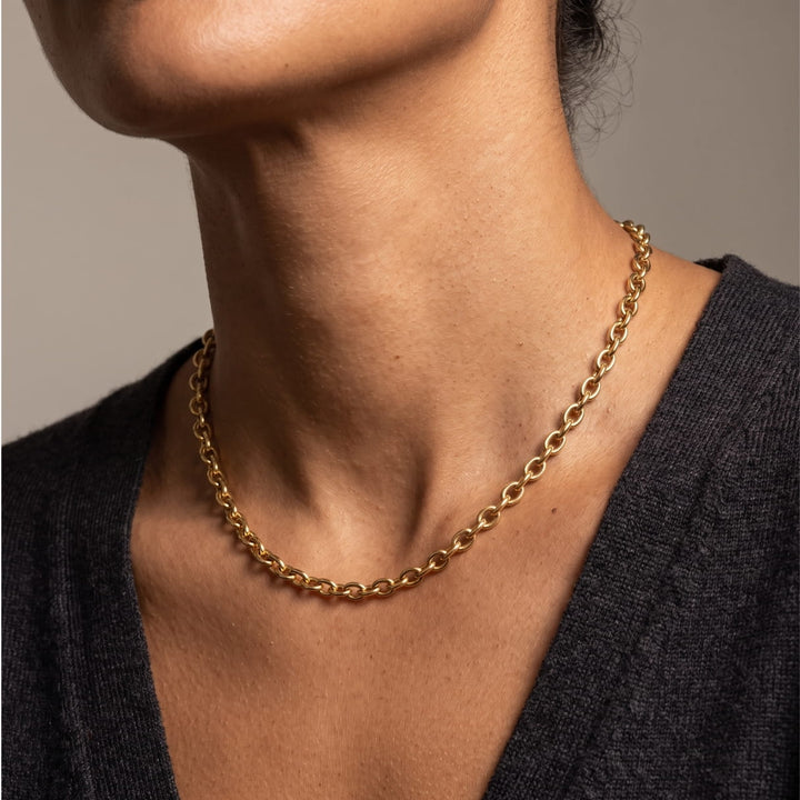 Gold Round Thick Chain
