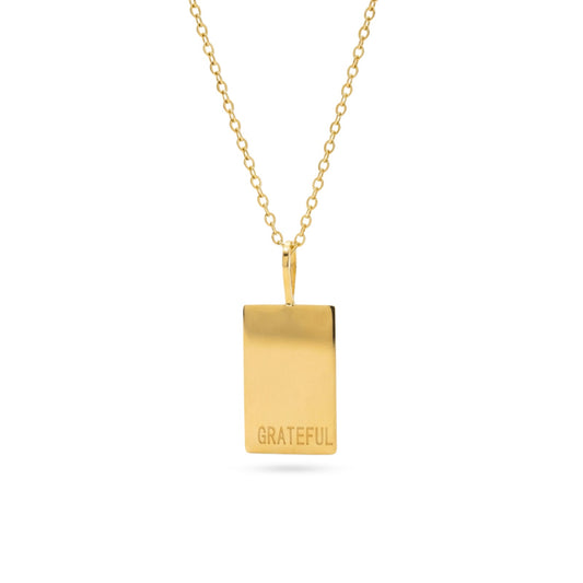 Grateful Tag Necklace