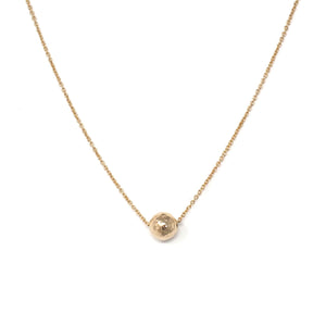 The Single Eternity Hammered Necklace