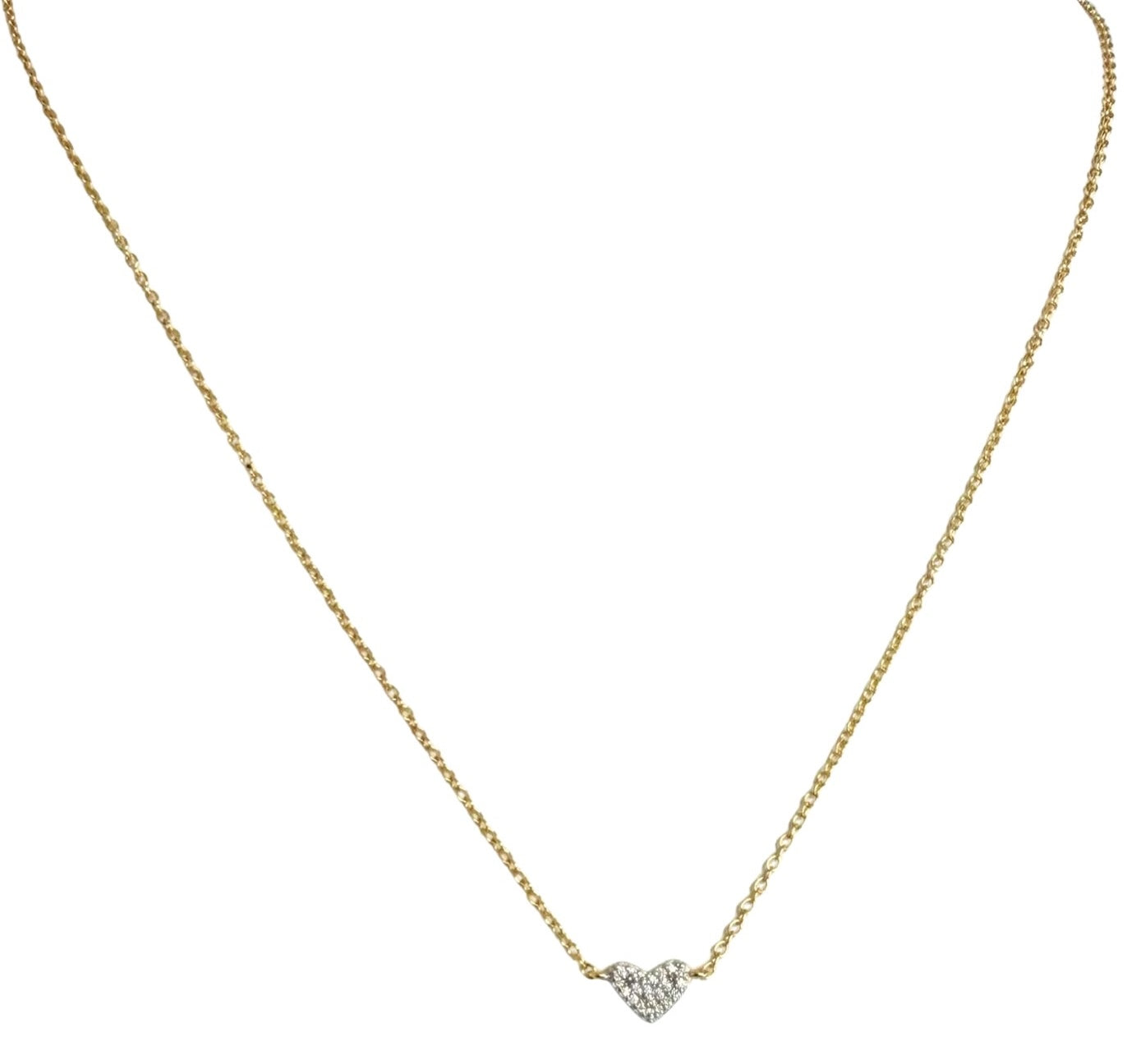 The Sparkling Silver Heart Necklace