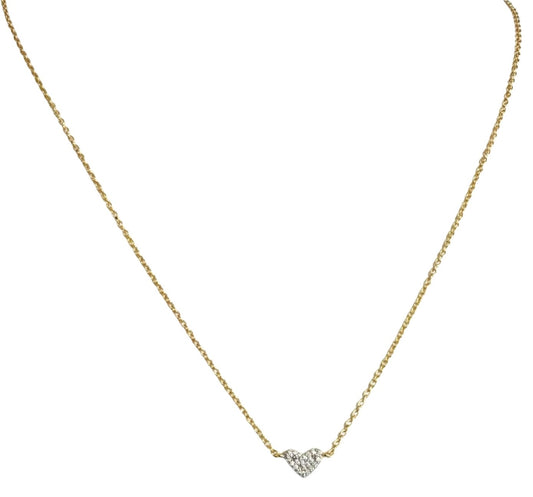 The Sparkling Silver Heart Necklace